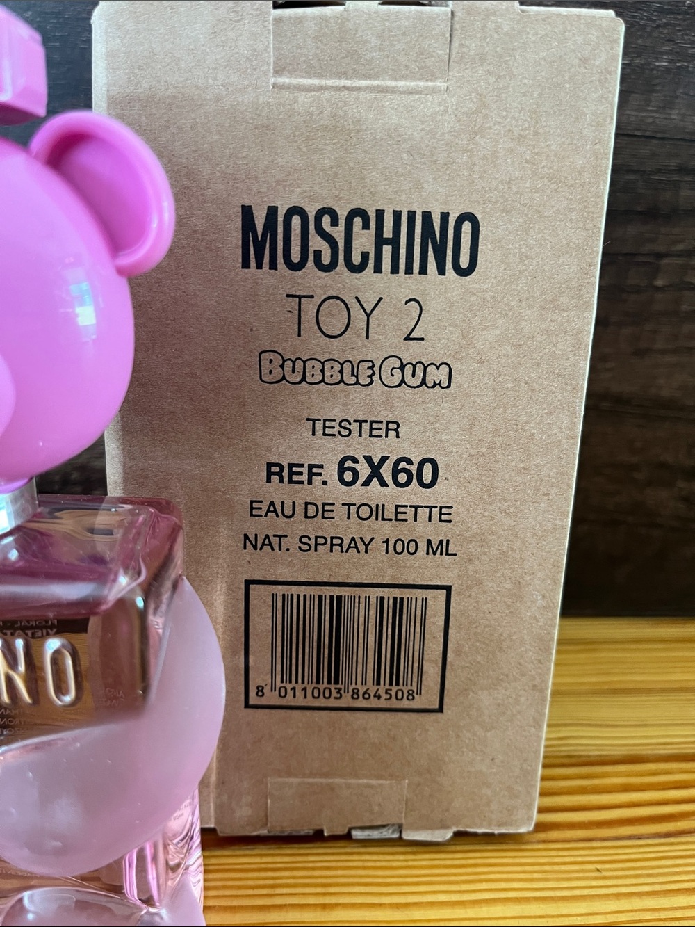 Moschino Pink Teddy Bear Toy 2 Bubble Gum Perfume -100 mL - Picture 2 of 6